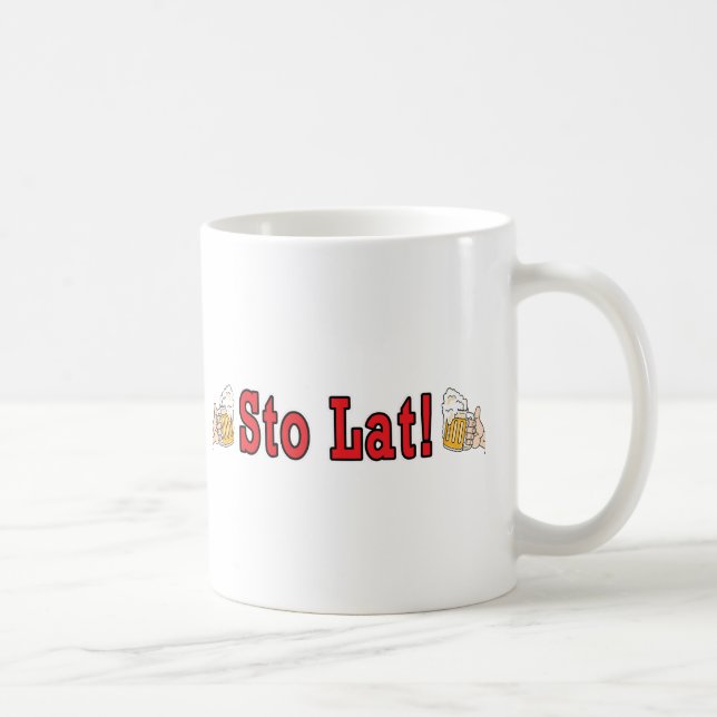 Caneca De Café Sto Lat! Com Perucas De Cerveja (Direita)