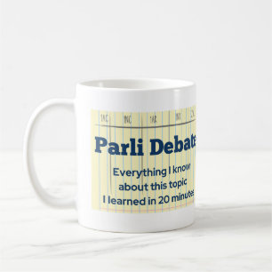 Caneca De Café Stoa Parli Debate Mug