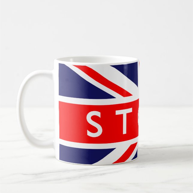 Caneca De Café Stoke: British Flag (Esquerda)