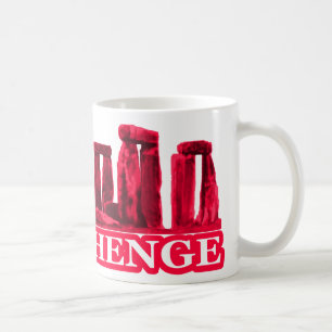 Caneca De Café Stonehenge Magenta Branca Os Presentes MUSEUM Zazz
