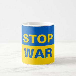 Caneca De Café Stop War Ucrânia Ucraniano