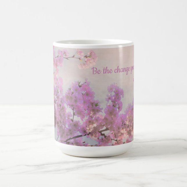 Caneca De Café Stormy Cherry Blossoms Café Mug (Centro)