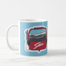 Caneca De Café Stowe VT Skiing  Mug