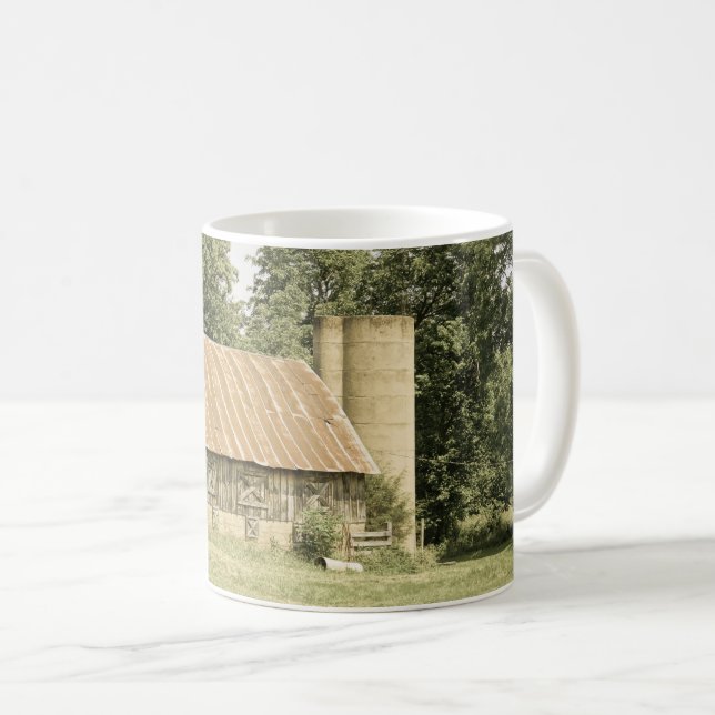 Caneca De Café Strallow Mo Barn Antiquado Coffee Mug (Frente Esquerda)