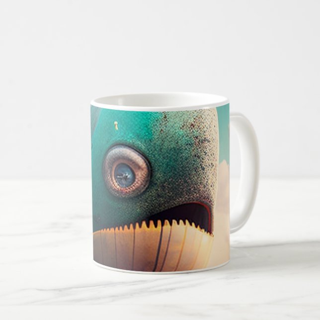 Caneca De Café Strange Whale (Frente Esquerda)