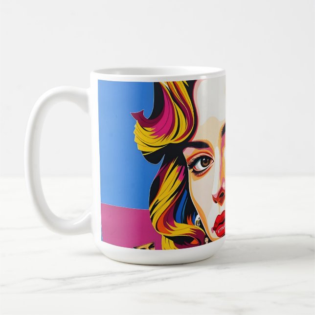 Caneca De Café “Strasha” - Colagem Pop Sonho Glamour (Esquerda)