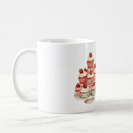 Caneca De Café Strawberries Cream Cupcakes