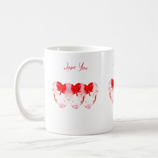Caneca De Café Strawberry Hearts (Esquerda)