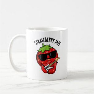 Caneca De Café Strawberry Jam Funny Fruta Pun