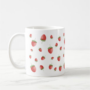 Caneca De Café Strawberry Pattern