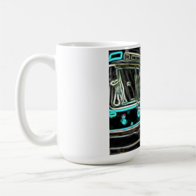 Caneca De Café Streetcar na ferrovia Stn Large Classic Mug (Esquerda)