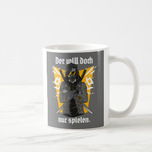 Caneca De Café Streetwear - Ele só quer jogar em alemão