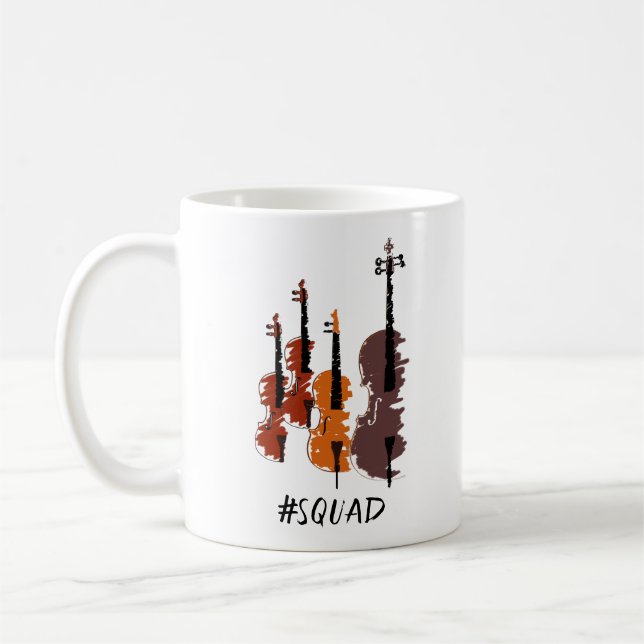 Caneca De Café Strings Squad Music Instruments (Esquerda)