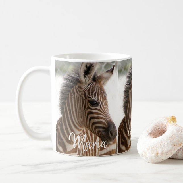 Caneca De Café Stripe Zebra Mug (Com Donut)