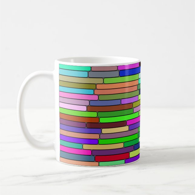 Caneca De Café Stripes 11oz Mug (Esquerda)