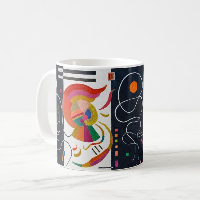 Caneca De Café Stripes, Wassily Kandinsky (Frente Esquerda)