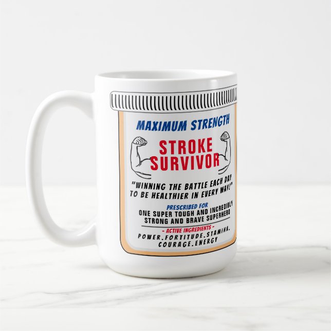 Caneca De Café Stroke Survivational Coffee Mug (Esquerda)