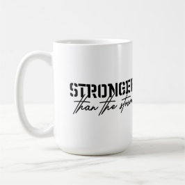 Caneca De Café Stronger than the storm, faith inspired