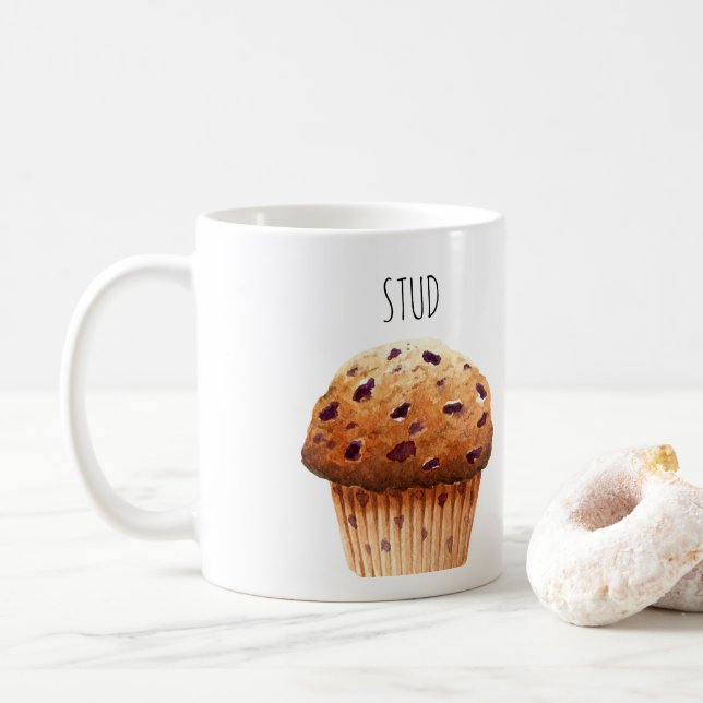 Caneca De Café Stuf Muffin Hunky Namorado Husband (Com Donut)