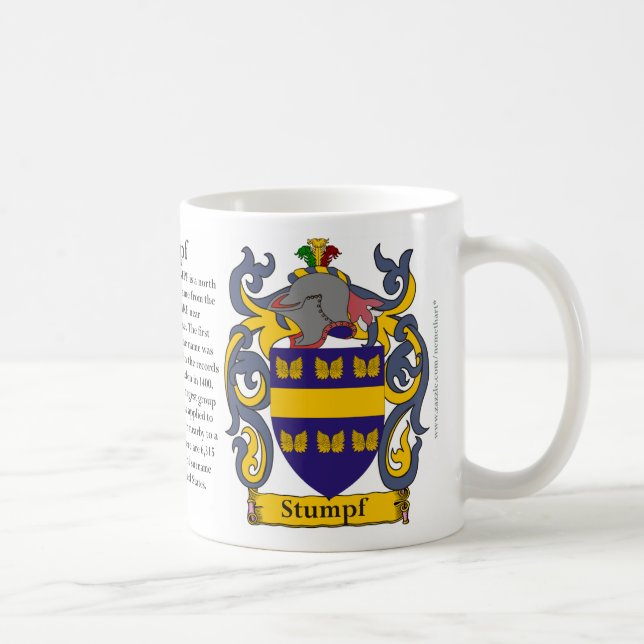Caneca De Café Stumpf, a origem, o significado e a crista (Direita)