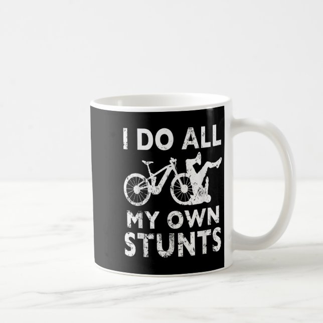 Caneca De Café Stunting Bicycle - I Do All My Own Stunts E-bike C (Direita)