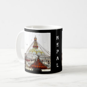 Caneca De Café Stupa Boudhanath, Kathmandu - Nepal (Buddha)