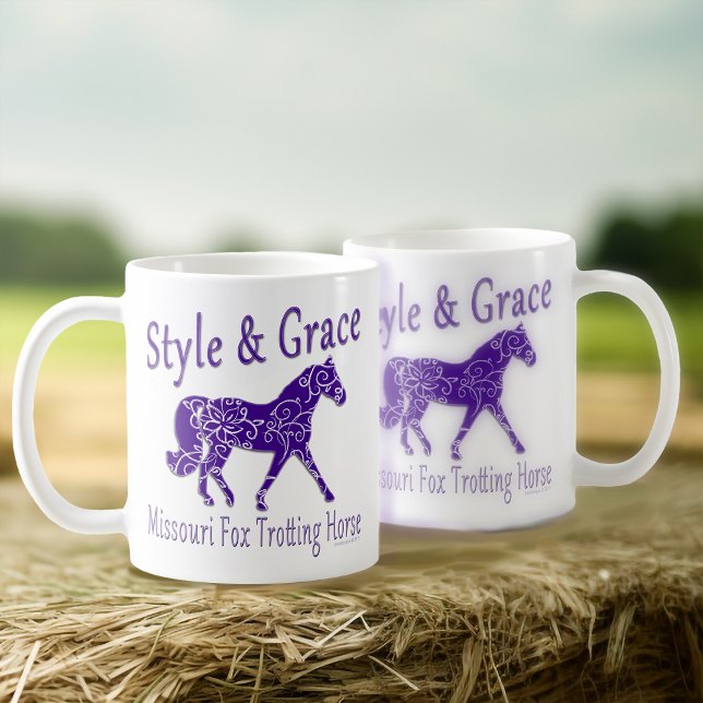 Caneca De Café Style e Grace Missouri Fox Trotter Thing (Criador carregado)
