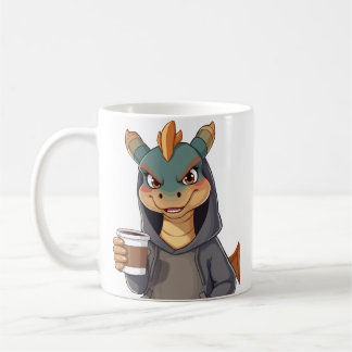 Caneca De Café Stylischer Drache für Kaffeeliebhaber!