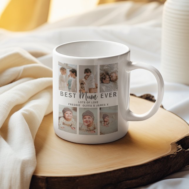 Caneca De Café Stylish Best Mum Ever 6 Photo  (Criador carregado)