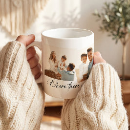 Caneca De Café Stylish Family Photo Collage Personalized 