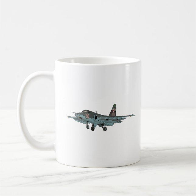 Caneca De Café Su-25 Aeronaves Jet Russas (Esquerda)