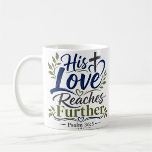 Caneca De Café Sua Amor Alcança Mais Citação de Escritura Religio