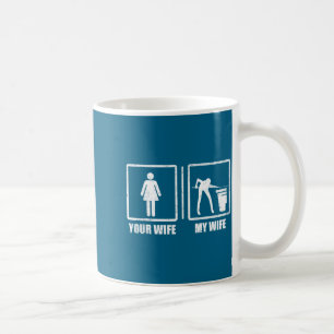 Caneca De Café Sua esposa minha esposa bolas de sinuca bilhar Des
