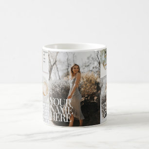 Caneca De Café Sua foto na revista! Chic Personalizado