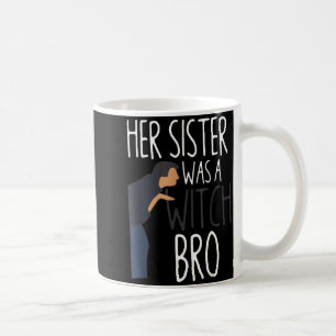 Caneca De Café Sua Irmã Era Uma Bruxa, Irmão, Aviso de Irmã Diver
