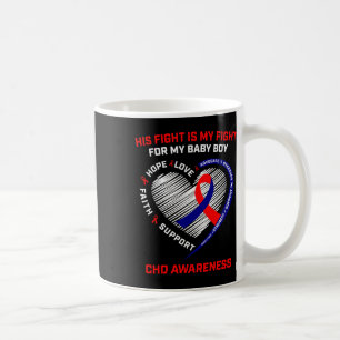 Caneca De Café Sua Luta É Minha Luta Bebê Menino Chd Coração Cons