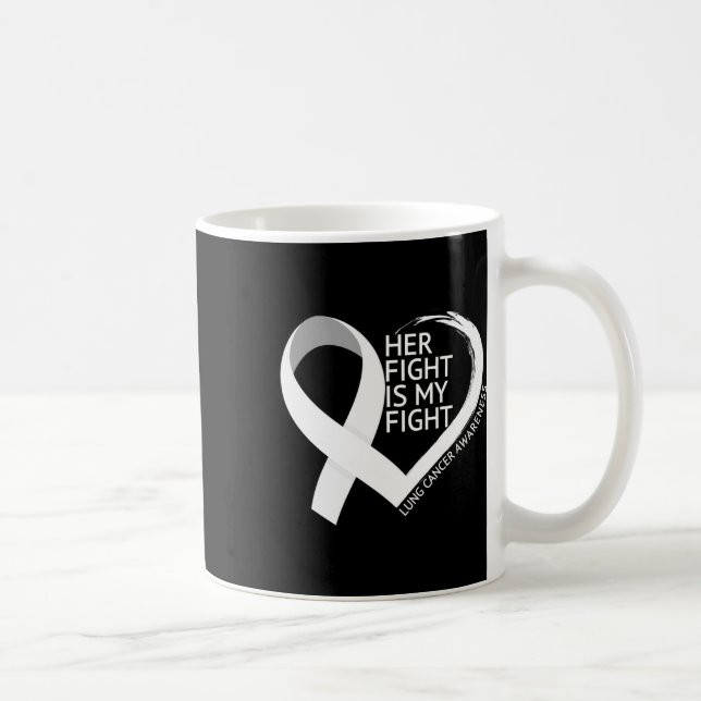 Caneca De Café Sua Luta É Minha Luta Mês de Conscientização do Câ (Direita)