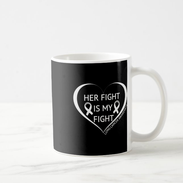 Caneca De Café Sua Luta É Minha Luta Mês de Conscientização do Câ (Direita)