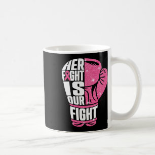Caneca De Café Sua Luta É Nossa Caixa De Consciência Do Cancer Da