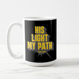 Caneca De Café Sua Luz, Meu Caminho - Salmo 119:105