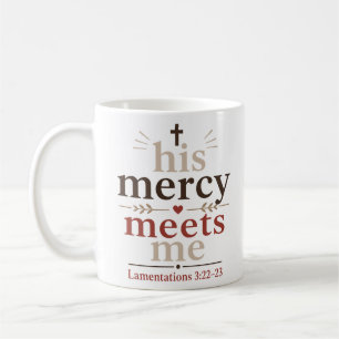Caneca De Café Sua Misericórdia Me Encontra Conforto Cristão Insp