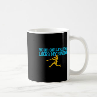 Caneca De Café Sua Namorada Gosta do Meu Swing Vintage Engraçado 