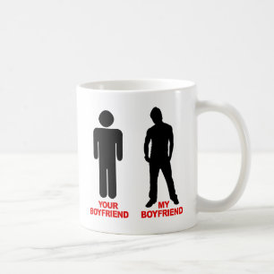 Caneca De Café Sua Namorado. Meu namorado