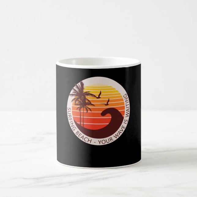 Caneca De Café Sua onda está esperando (Centro)