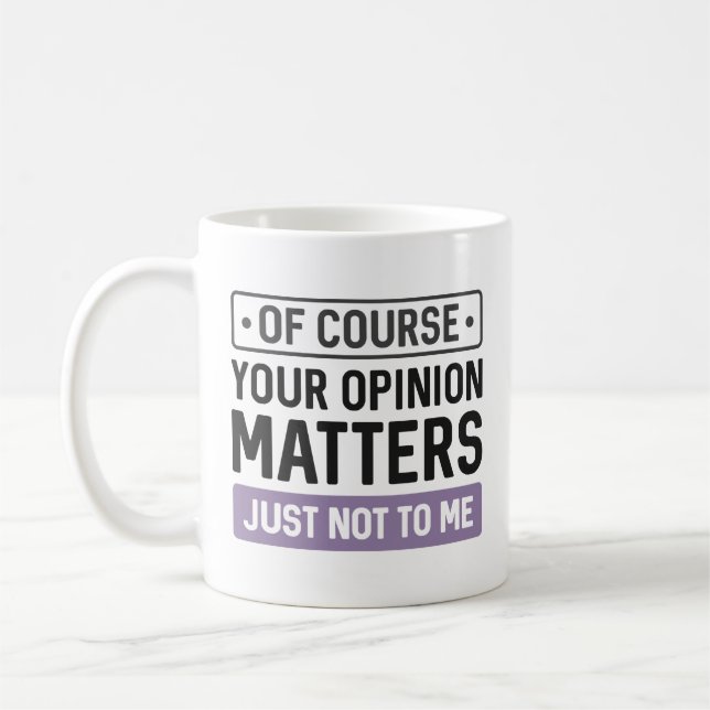Caneca De Café Sua opinião é importante (Esquerda)