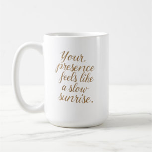 Caneca De Café Sua Presença: Um Nascer do Sol Lento
