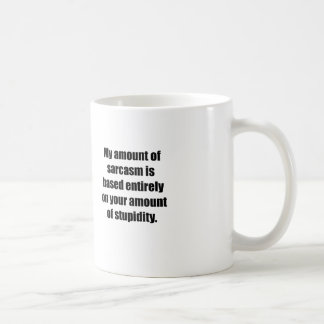 Caneca De Café Sua quantidade de estupidez