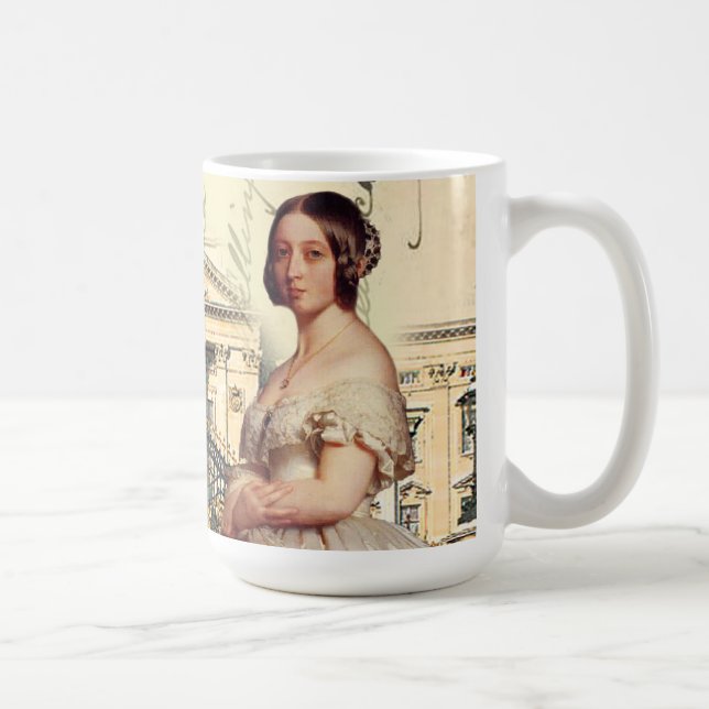 Caneca De Café Sua rainha Victoria da majestade (Direita)