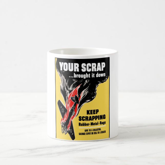 Caneca De Café Sua sucata derrubou-o (Centro)