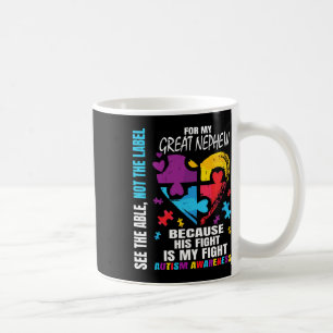 Caneca De Café Sua Tia de Consciência sobre o Excelente Azul Sobr